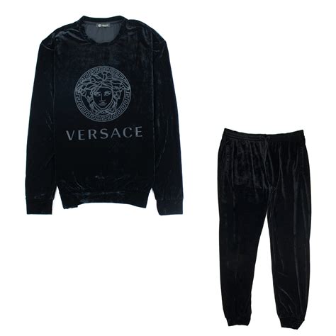 versace velour medusa tracksuit|Versace Men's Tracksuits, Jeans & Bags .